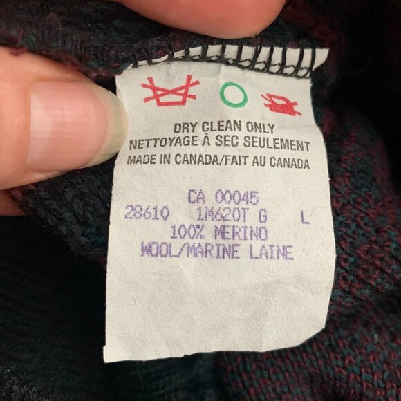 Vintage 90s Tundra Merino Wool Grandpa Dad Sweater Retro Crewneck Pullover - Picture 7 of 10